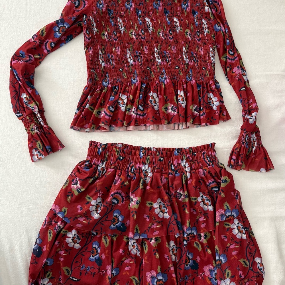 Chelsea & Violet (Dillards) Girls Floral Skirt Set